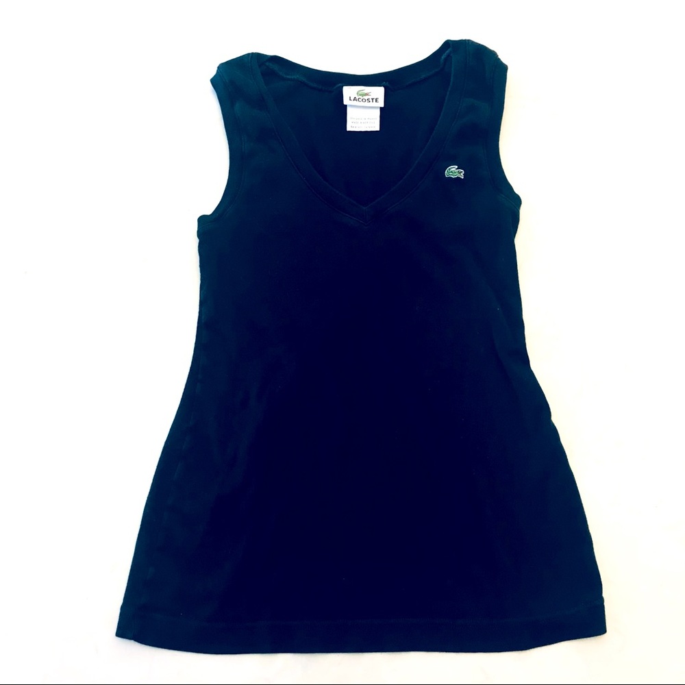 Lacoste black tank top